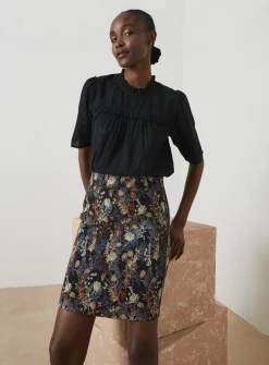 FATFACE Cally Jacquard Skirt 8