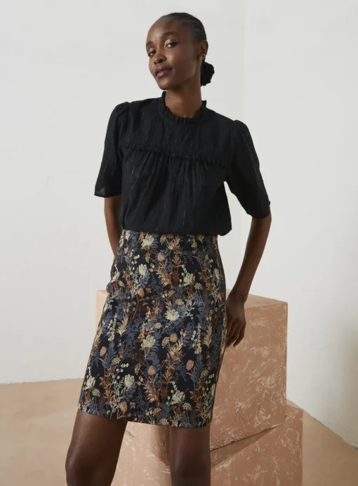 FATFACE Cally Jacquard Skirt 8