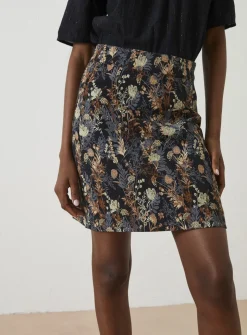 FATFACE Cally Jacquard Skirt 8