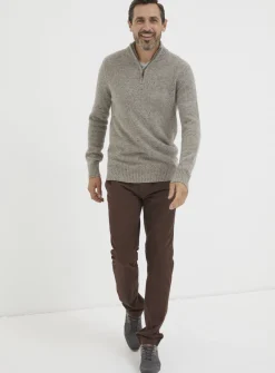 FATFACE Lambswool Half Neck Jumper S