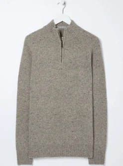 FATFACE Lambswool Half Neck Jumper S