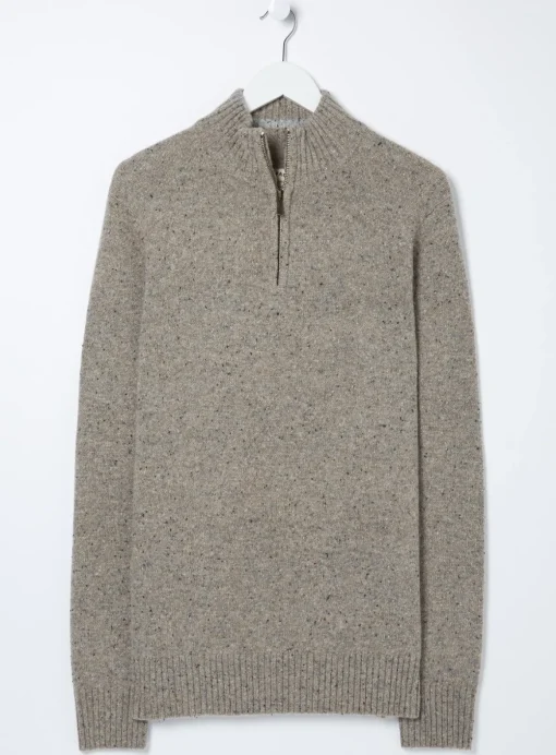 FATFACE Lambswool Half Neck Jumper S