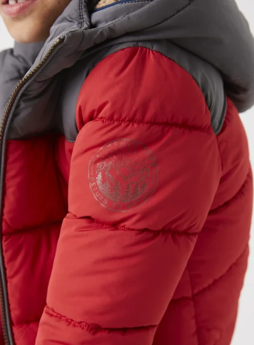 FATFACE Red Ellis Padded Jacket - 7-8 years