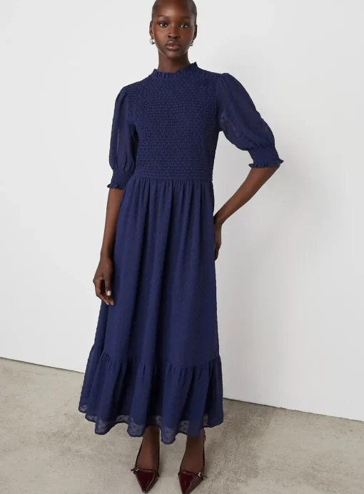 FINERY Amelia Dress - Navy 10
