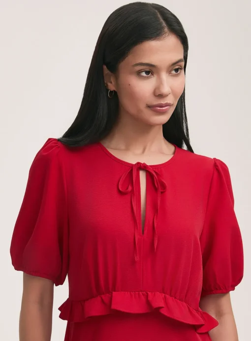 FINERY Anika Dress Red 20