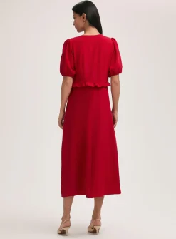 FINERY Anika Dress Red 20