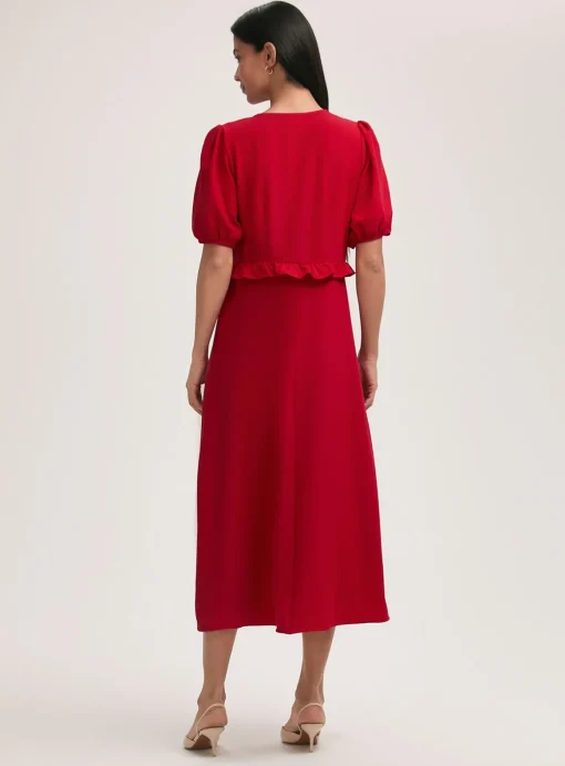 FINERY Anika Dress Red 20