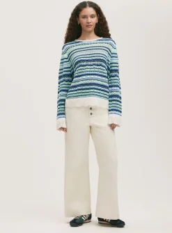 FINERY Audrenia Jumper Blue Stripe 16