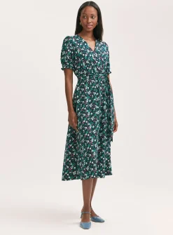 FINERY Everleigh Dress Navy Flowers 18