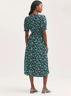 FINERY Everleigh Dress Navy Flowers 18