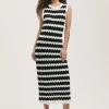 FINERY Gretta Dress Black Stripe 20