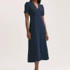 FINERY Nieve Dress - Navy 22