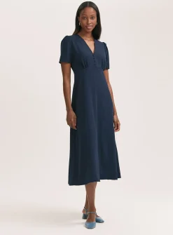 FINERY Nieve Dress - Navy 22