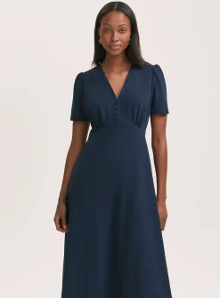 FINERY Nieve Dress - Navy 22