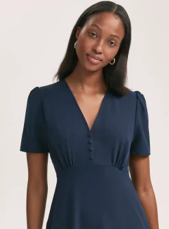 FINERY Nieve Dress - Navy 22