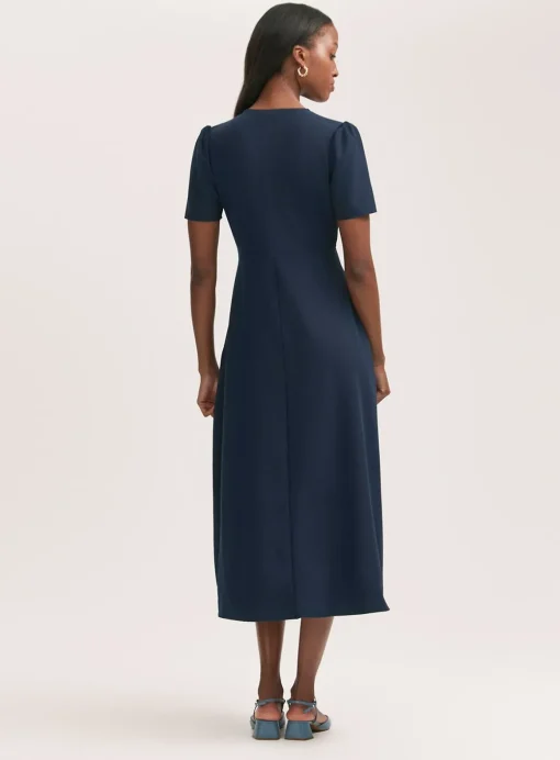 FINERY Nieve Dress - Navy 22