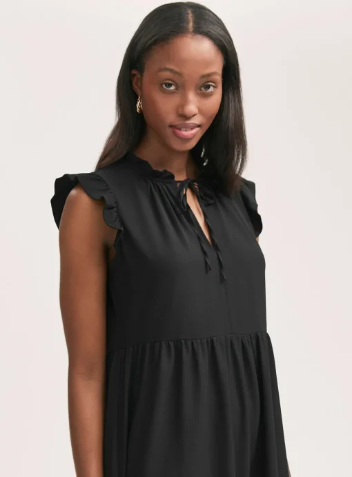 FINERY Scout Dress - Black 10