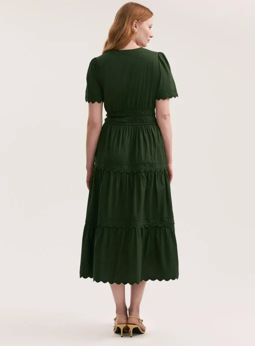 Finery Wren Dress Dark Khaki 20