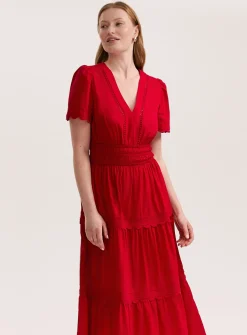 FINERY Wren Dress Red 20
