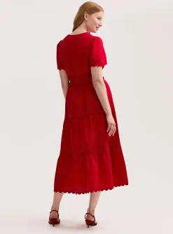 FINERY Wren Dress Red 20