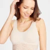 Flexform™ Beige Invisible-Finish Seamless Lace Bra 14