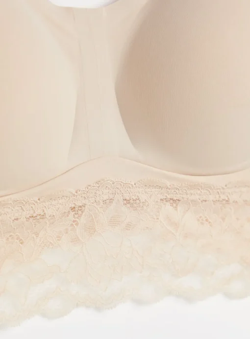 Flexform™ Beige Invisible-Finish Seamless Lace Bra 14
