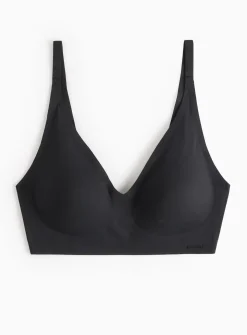Flexform™ Black High Apex Bonded Plunge Bra XL