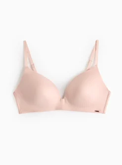Flexform™ Light Pink Plunge Non-Wired Bra 38DD