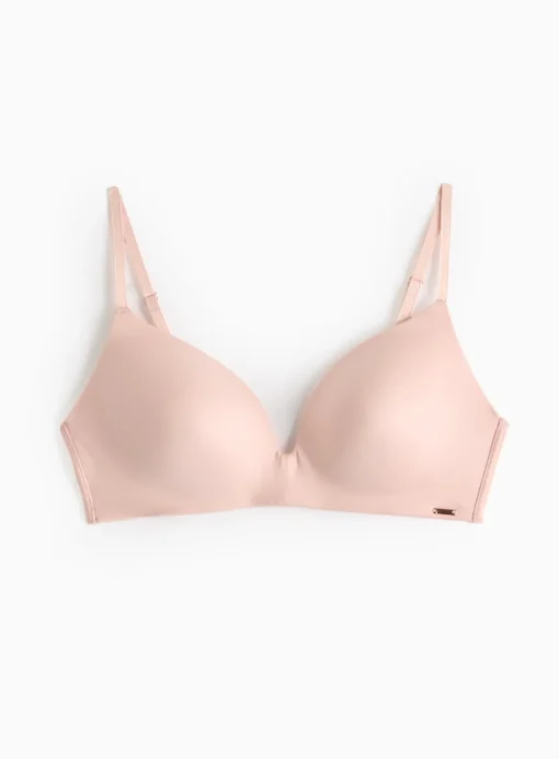 Flexform™ Light Pink Plunge Non-Wired Bra 38DD