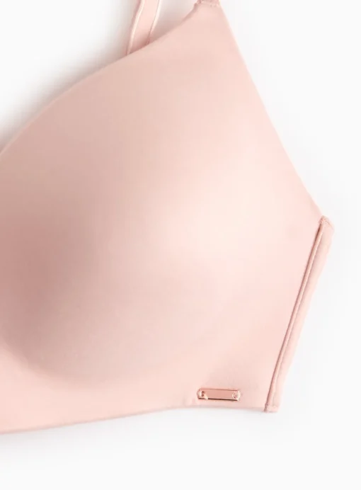 Flexform™ Light Pink Plunge Non-Wired Bra 38DD