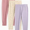 Floral Leggings 3 Pack 3-4 years