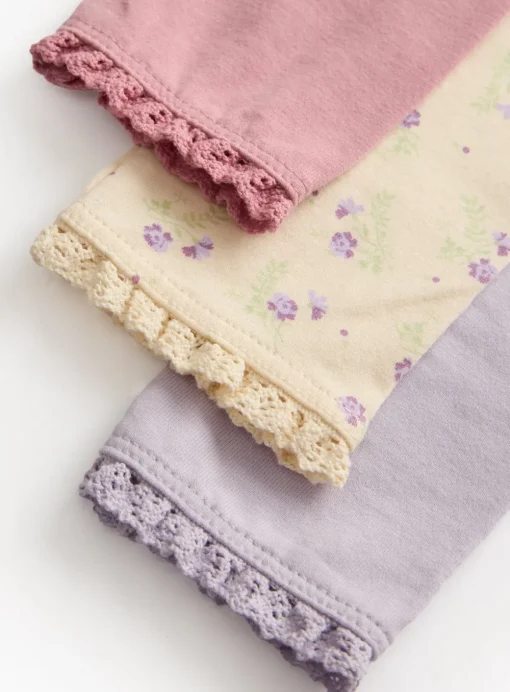 Floral Leggings 3 Pack 3-4 years