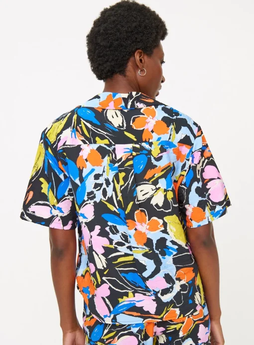 Floral Print Short Sleeve Resort Shirt 8