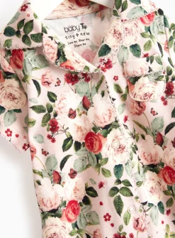 Floral Printed Short Sleeve Rompers 2 Pack Up to 3 mths