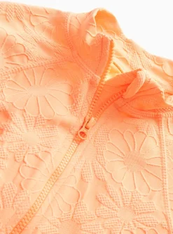 Flower Coral Long Sleeve Swimsuit 1.5-2 years