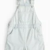 Flower Embroidered Denim Bib Dungarees 5 years