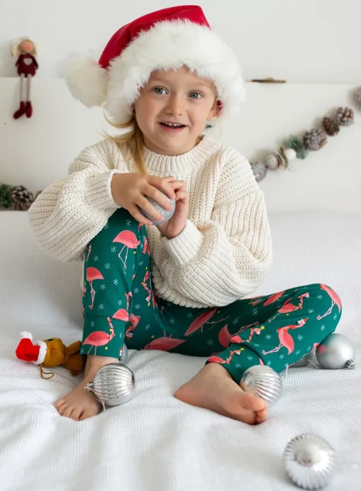 FRED & NOAH Festive Flamingo Leggings 0-6 Months