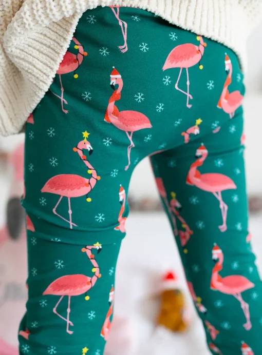 FRED & NOAH Festive Flamingo Leggings 0-6 Months