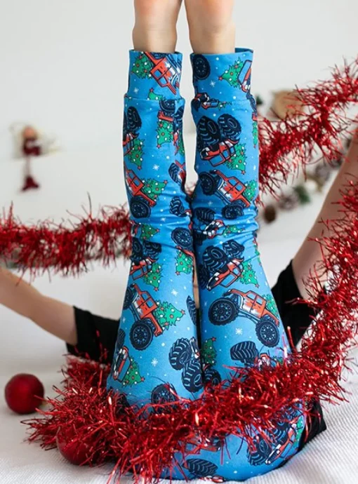 FRED & NOAH Xmas Monster Truck Legging 0-6 Months