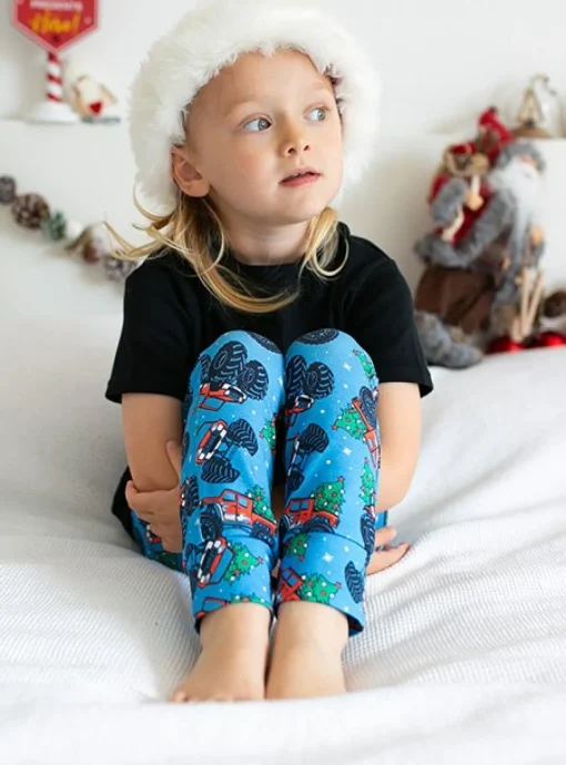 FRED & NOAH Xmas Monster Truck Legging 0-6 Months
