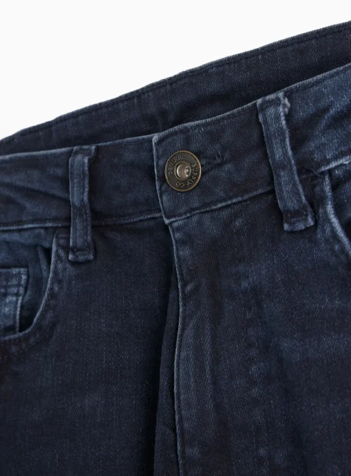 Free Fit Dark Blue Straight Leg Denim Jeans 36S