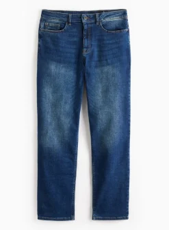 Free Fit Dark Denim Straight Leg Jeans 44R