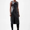 FRENCH CONNECTION Elettra Pu Cowl Neck Sleeveless Dress 6