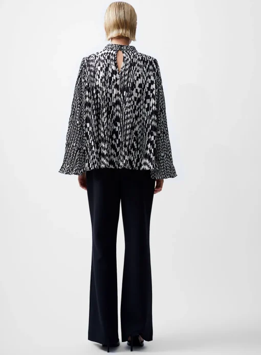 FRENCH CONNECTION Fern Arie Pleated Ella Top XS