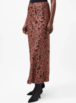 FRENCH CONNECTION Jeanie Ennis Satin Skirt 8