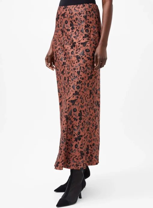 FRENCH CONNECTION Jeanie Ennis Satin Skirt 8