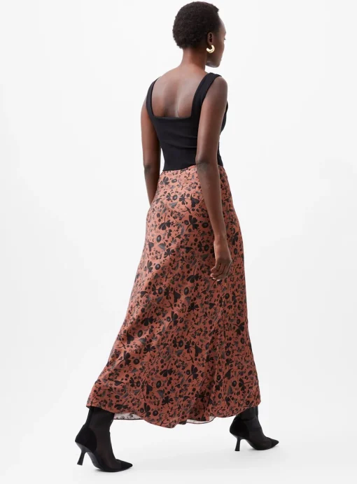 FRENCH CONNECTION Jeanie Ennis Satin Skirt 8