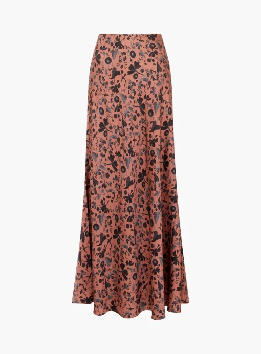 FRENCH CONNECTION Jeanie Ennis Satin Skirt 8