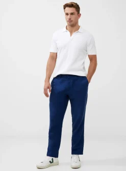 FRENCH CONNECTION Linen Blend Trouser Navy 30