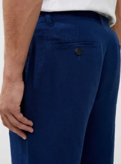 FRENCH CONNECTION Linen Blend Trouser Navy 30